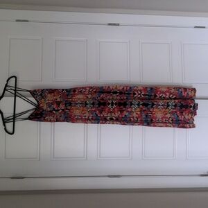 Corset piping top maxi dress